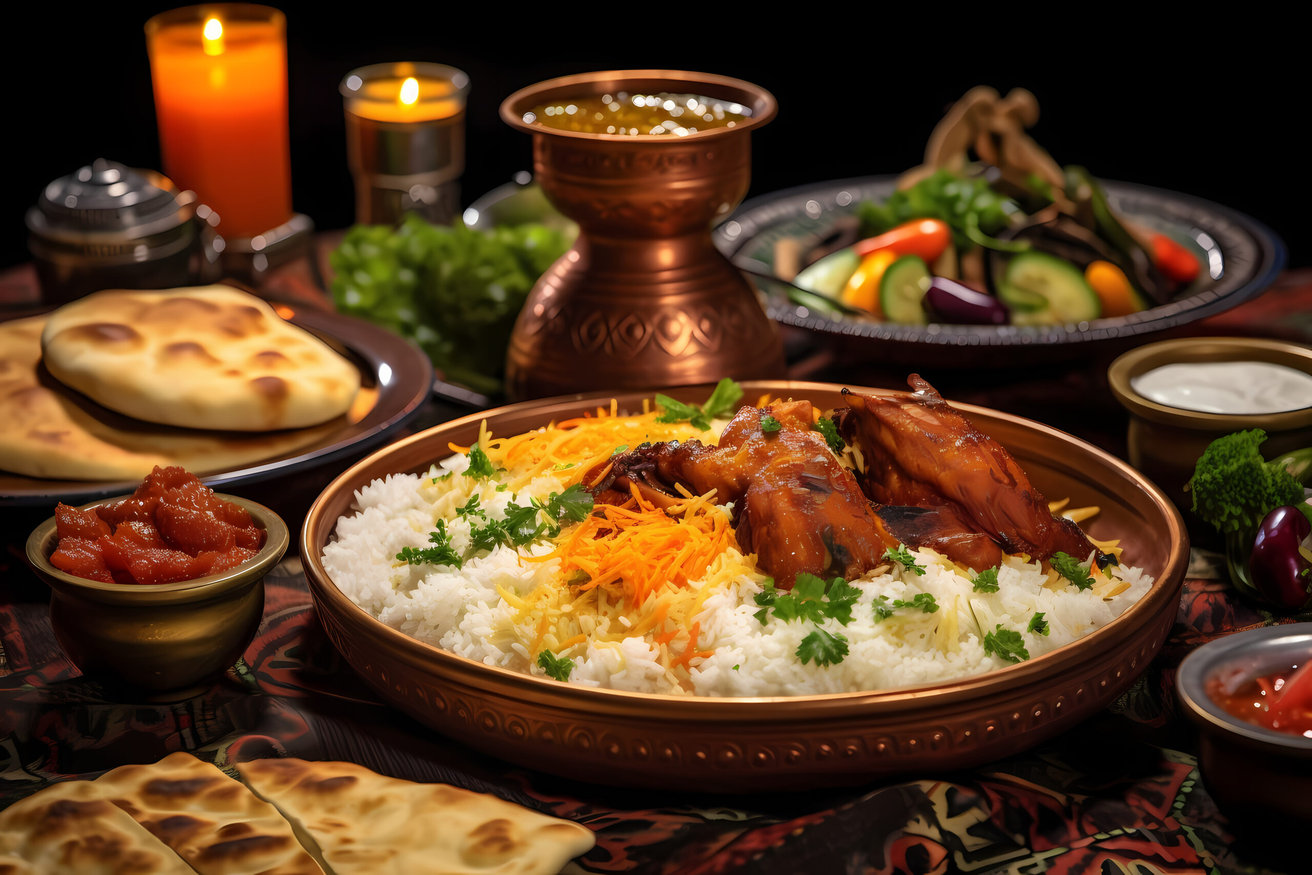 close-up-appetizing-ramadan-meal